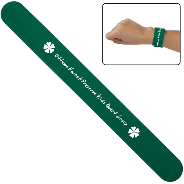 Silicone slap bracelet in an assortment of stylish colors.... from ASI 62190 Illini