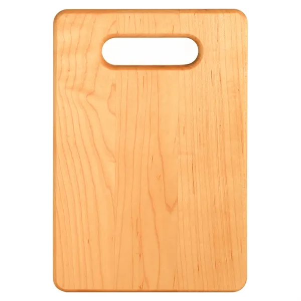 Customizable 9" x 6" rectangular maple cutting board treated with non-stick... from ASI 74601 Calico