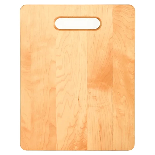 Customizable 11 1/2" x 8 3/4" rectangular maple cutting board treated... from ASI 74601 Calico
