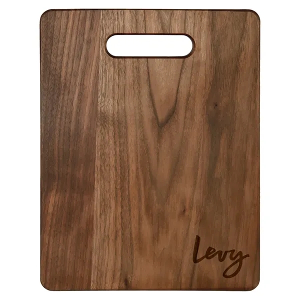 Customizable 11 1/2" x 8 3/4" rectangular walnut cutting board with... from ASI 74601 Calico