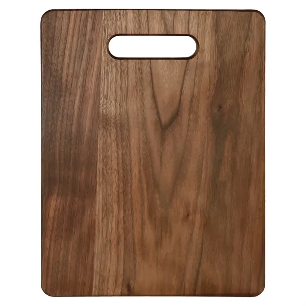 Customizable 11 1/2" x 8 3/4" rectangular walnut cutting board with... from ASI 74601 Calico