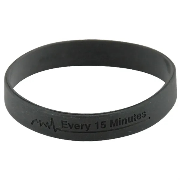 Silicone wristband with laser engraving, offered in a variety of colors.... from ASI 62190 Illini