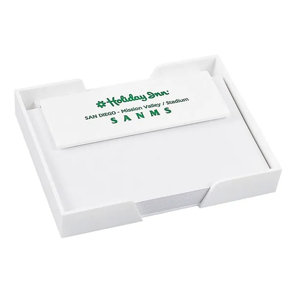 Customizable note tray with 100 sheets of 6" x 4" paper.... from ASI 62190 Illini