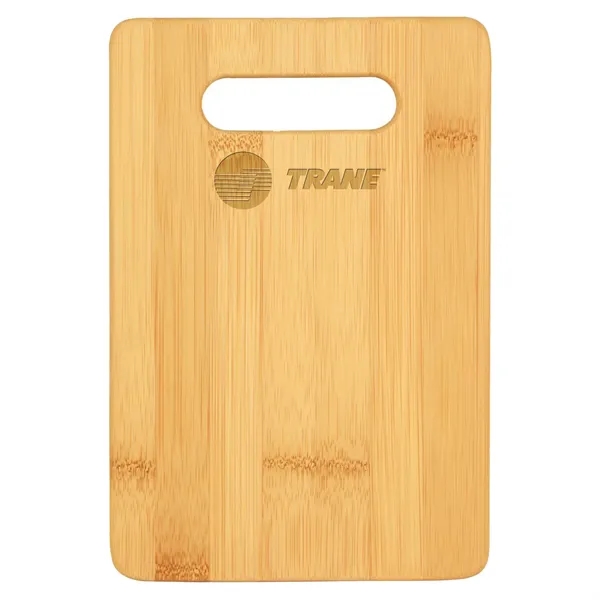 Rectangular 9" x 6" x 1/2" bamboo cutting board with large... from ASI 74601 Calico