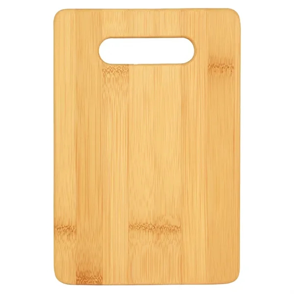 Rectangular 9" x 6" x 1/2" bamboo cutting board with large... from ASI 74601 Calico