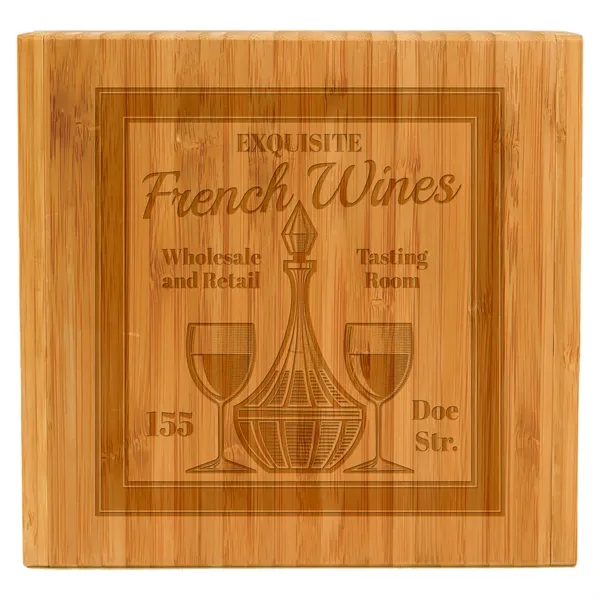 Four-piece cheese slicing set in 8" x 8" x 1 1/2"... from ASI 74601 Calico