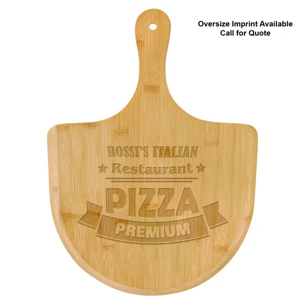 Customizable 15 1/2" x 11" bamboo pizza board with hanging hole... from ASI 74601 Calico