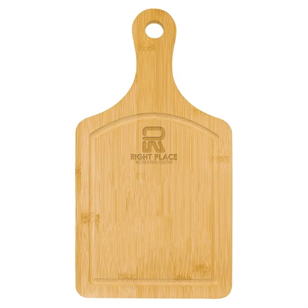 13 1/2" x 7" Cutting Board Paddle Shape with Juice Groove... from ASI 74601 Calico