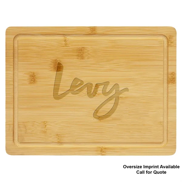 11 1/2" x 8 3/4" Bamboo Cutting Board with Juice Groove... from ASI 74601 Calico