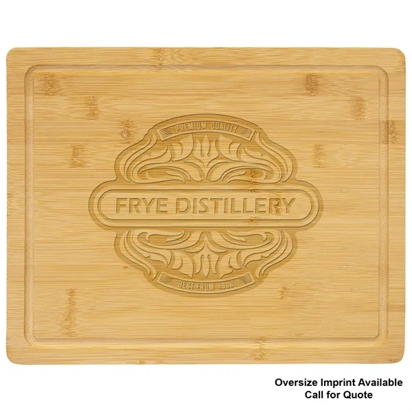 13 3/4" x 11" Bamboo Cutting Board with Juice Groove... from ASI 74601 Calico