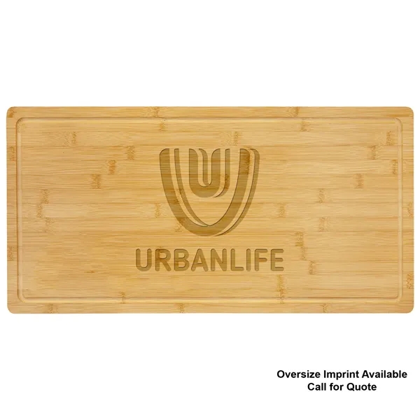 23 3/4" x 12" Bamboo Cutting Board with Juice Groove... from ASI 74601 Calico