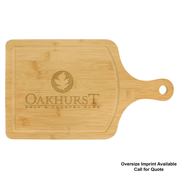 15 1/2" x 9" Bamboo Paddle Cutting Board with Juice Groove... from ASI 74601 Calico