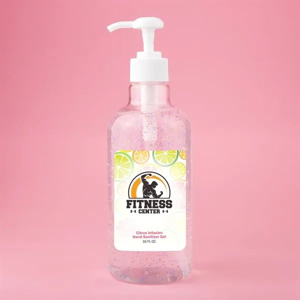 16 oz Hand Sanitizer Gel with Moisturizing Beads containing vitamins A... from ASI 61966 HPG / Mixie