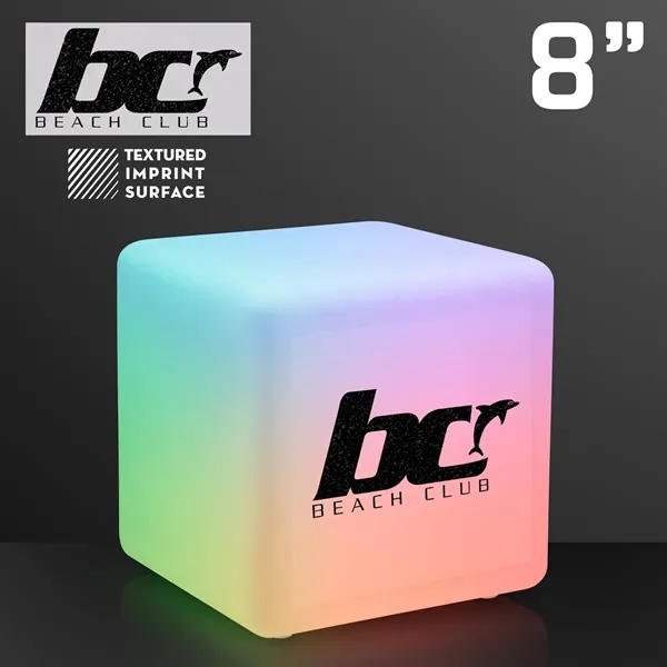Blank or imprinted. 8" Deco Light Cube is 8" in Every... from ASI 34194 ALightPromos / Alight Promotional Products