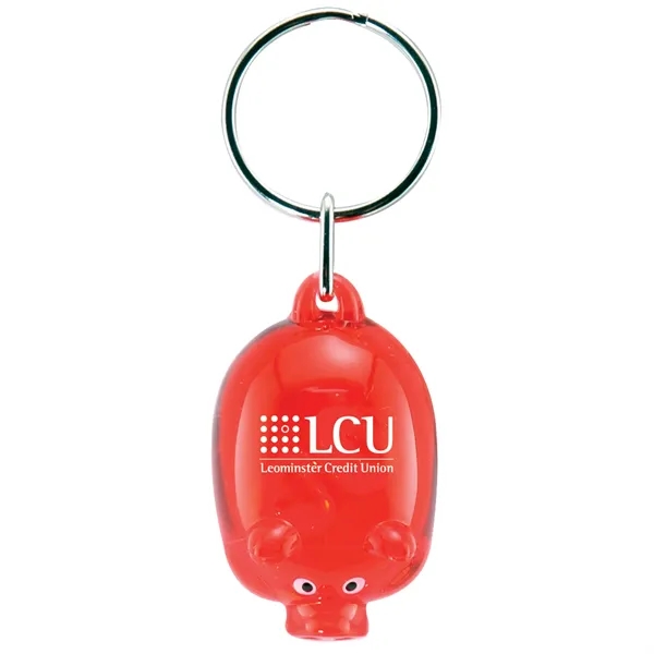 Pig shaped key tag in a variety of colors.... from ASI 62190 Illini