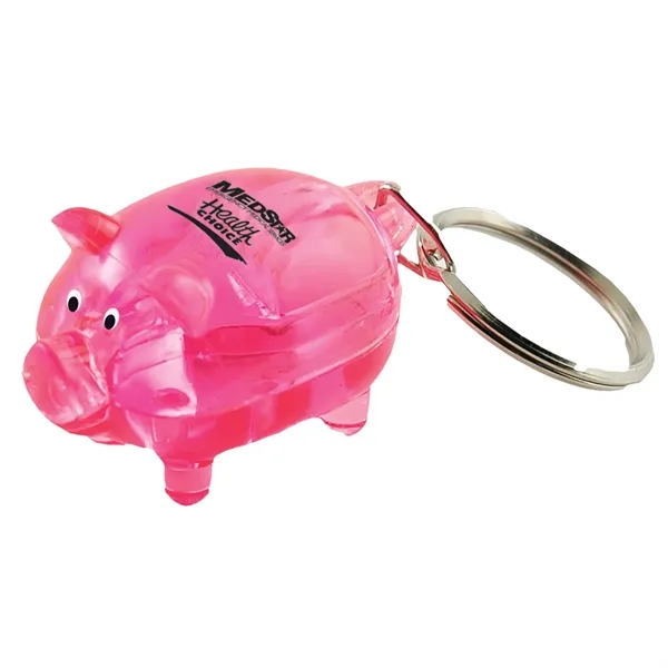 Pig shaped key tag in a variety of colors.... from ASI 62190 Illini