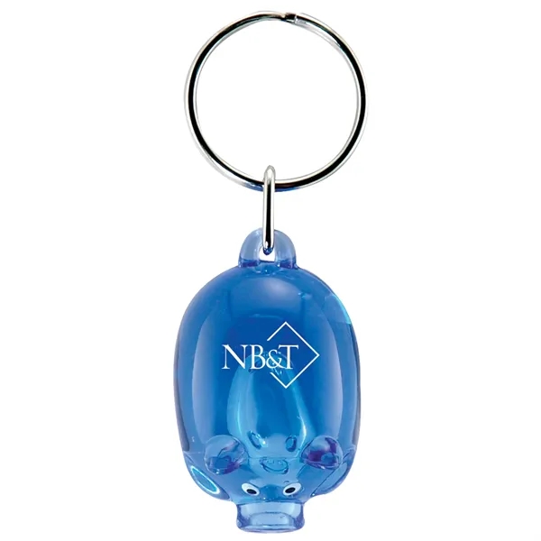 Pig shaped key tag in a variety of colors.... from ASI 62190 Illini