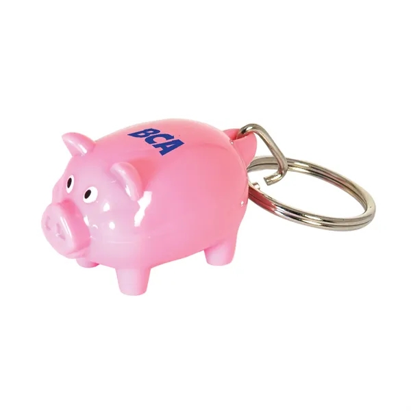 Pig shaped key tag in a variety of colors.... from ASI 62190 Illini