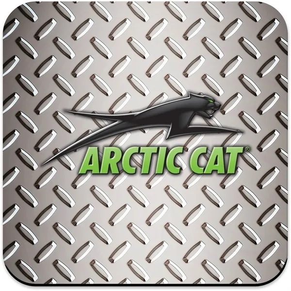 Square rubber coaster with bold full-color imprint. Promotes your brand while... from ASI 61966 HPG / Best Promotions USA