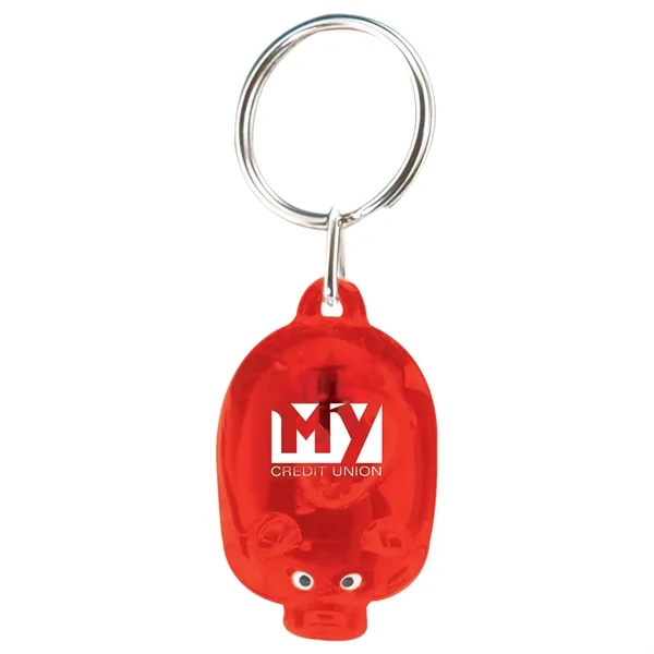 Translucent colored pig key tag with high-powered LED light.... from ASI 62190 Illini