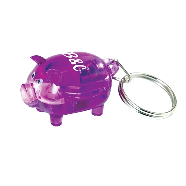 Translucent colored pig key tag with high-powered LED light.... from ASI 62190 Illini