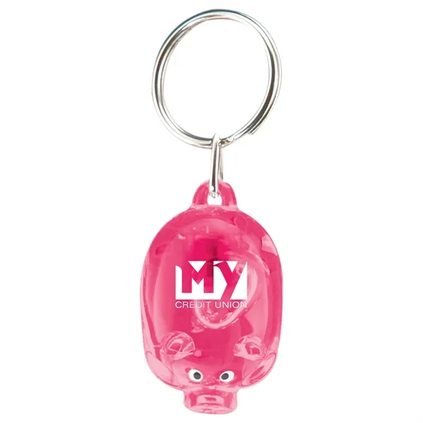 Translucent colored pig key tag with high-powered LED light.... from ASI 62190 Illini