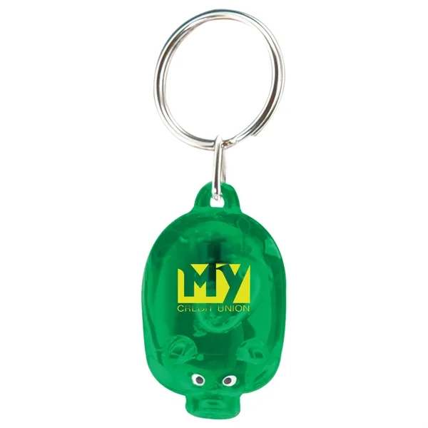 Translucent colored pig key tag with high-powered LED light.... from ASI 62190 Illini