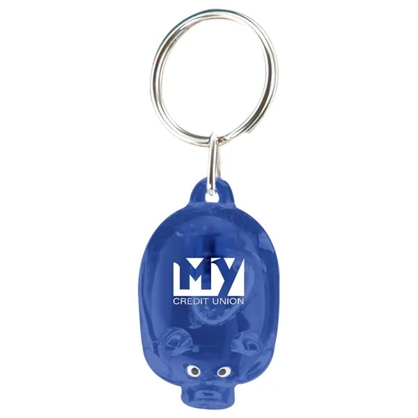 Translucent colored pig key tag with high-powered LED light.... from ASI 62190 Illini