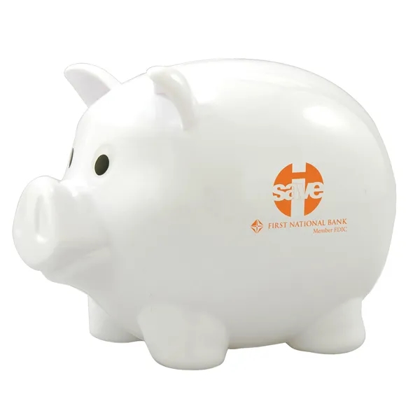 Promotional piggy bank with twist-off plug on bottom.... from ASI 62190 Illini