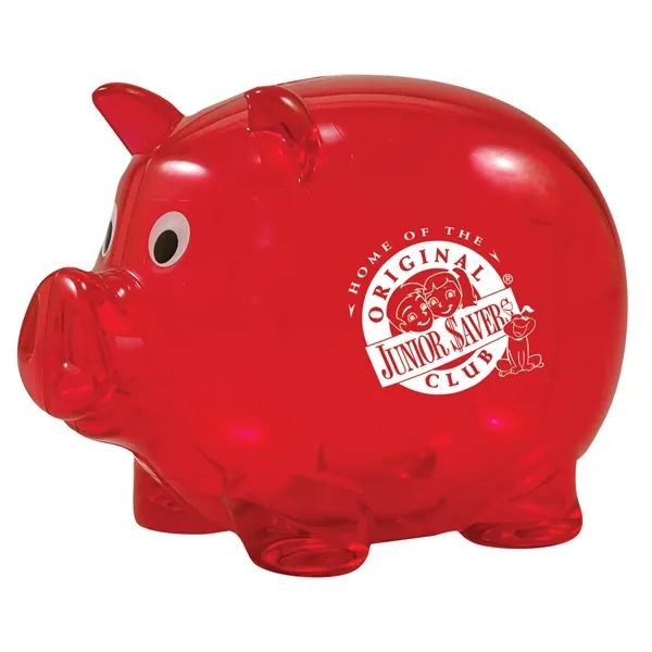 Promotional piggy bank with twist-off plug on bottom.... from ASI 62190 Illini