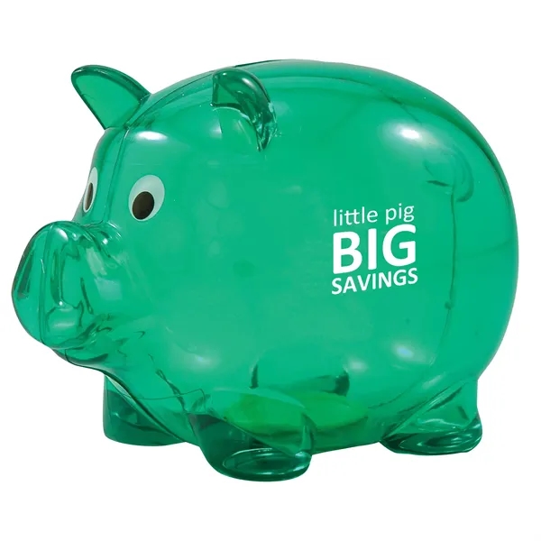 Promotional piggy bank with twist-off plug on bottom.... from ASI 62190 Illini
