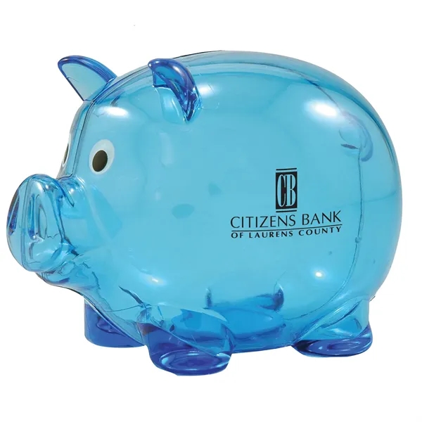 Promotional piggy bank with twist-off plug on bottom.... from ASI 62190 Illini