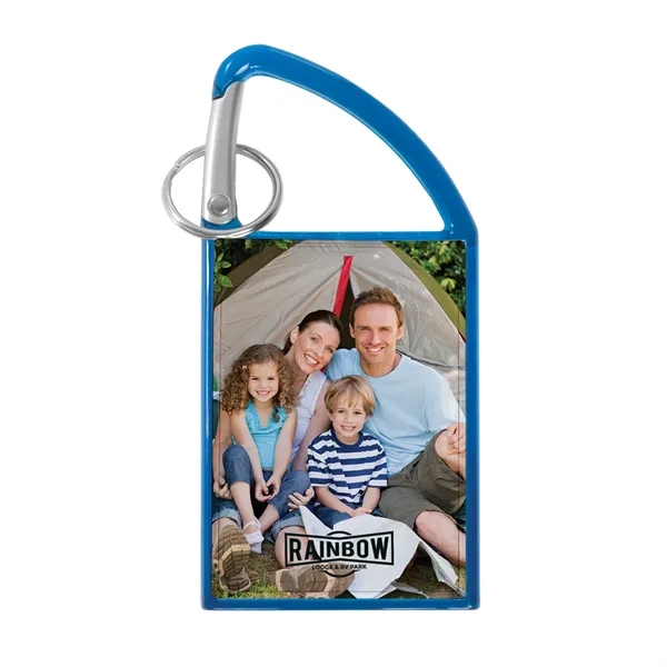 4 3/4" x 2 1/4" carabiner photo key tag with two... from ASI 62190 Illini