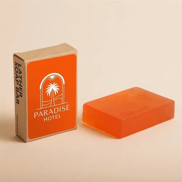 3.5oz. bar soap in a kraft paper box.... from ASI 61966 HPG / Mixie