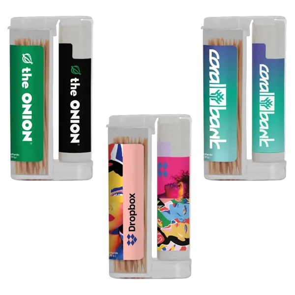 SPF15 lip balm with wooden toothpick in a flip-top container plus... from ASI 37218 Athena Promo (tm)