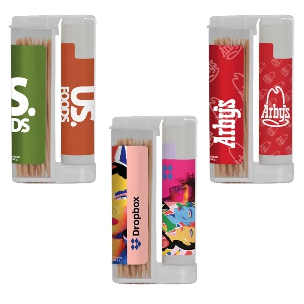 SPF15 lip balm with wooden toothpick in a flip-top container plus... from ASI 37218 Athena Promo (tm)