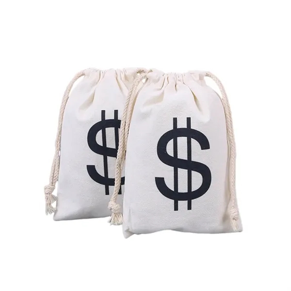 Cotton canvas drawstring pouch plus 1c1p silkscreen imprint plus standard shipping... from ASI 37218 Athena Promo (tm)