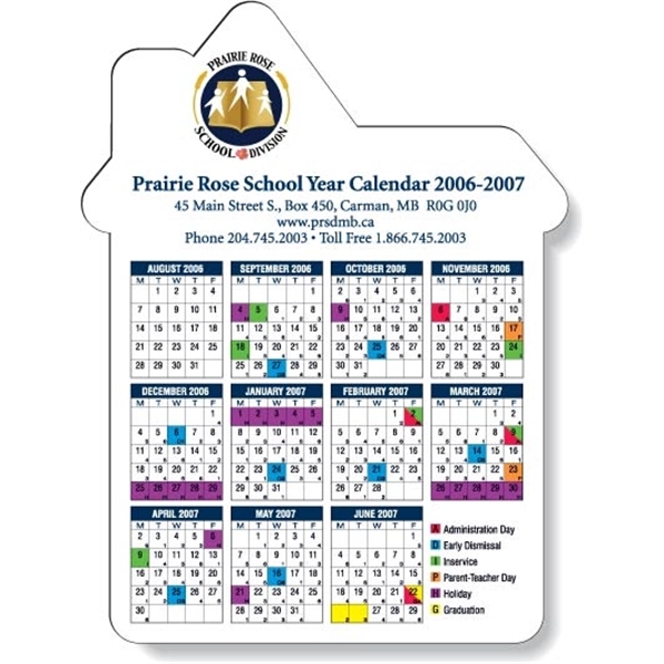 Stock House Shaped Magnet. White Vinyl Topcoat and glossy back. Full... from ASI 87400 ArtechPro