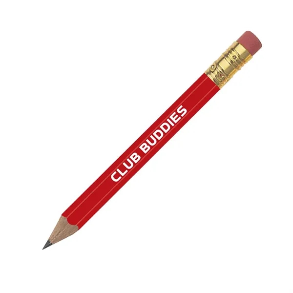 4" x .29" x .91" round golf pencil with eraser in... from ASI 62088 IDProductsource