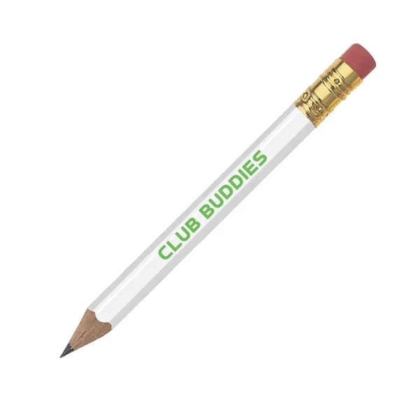 4" x .29" x .91" round golf pencil with eraser in... from ASI 62088 IDProductsource