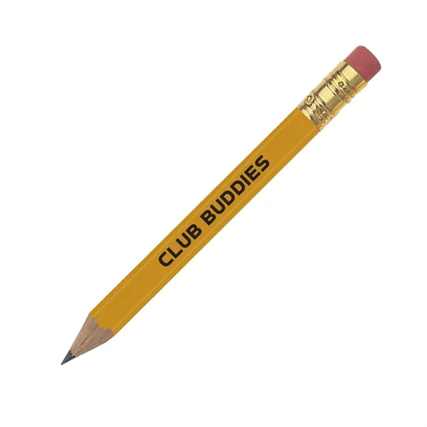 4" x .29" x .91" round golf pencil with eraser in... from ASI 62088 IDProductsource