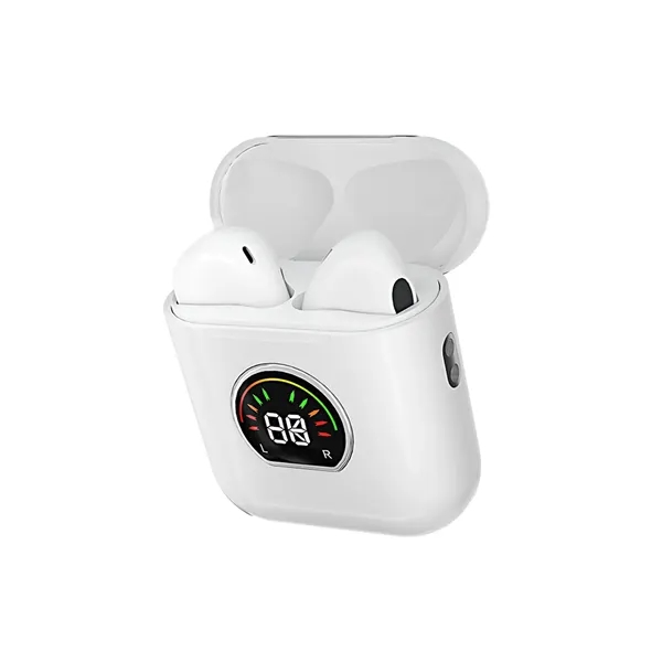 Wireless bluetooth earbud with LED display and charging case + 1c1p... from ASI 37218 Athena Promo (tm)
