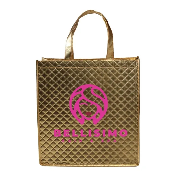 Non-woven tote bag with reflective metallic lamination and 19.6" handles.... from ASI 62088 IDProductsource
