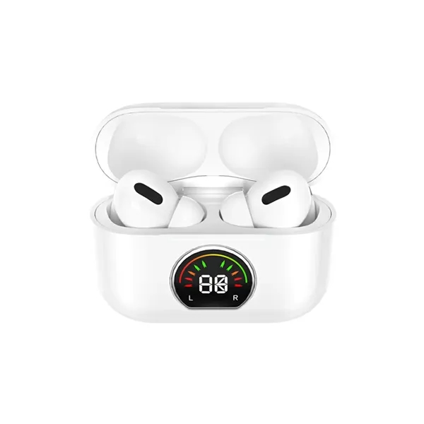 Comfortable wireless bluetooth earbud with LED display and charging case +... from ASI 37218 Athena Promo (tm)