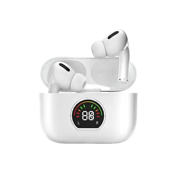 Comfortable wireless bluetooth earbud with LED display and charging case +... from ASI 37218 Athena Promo (tm)