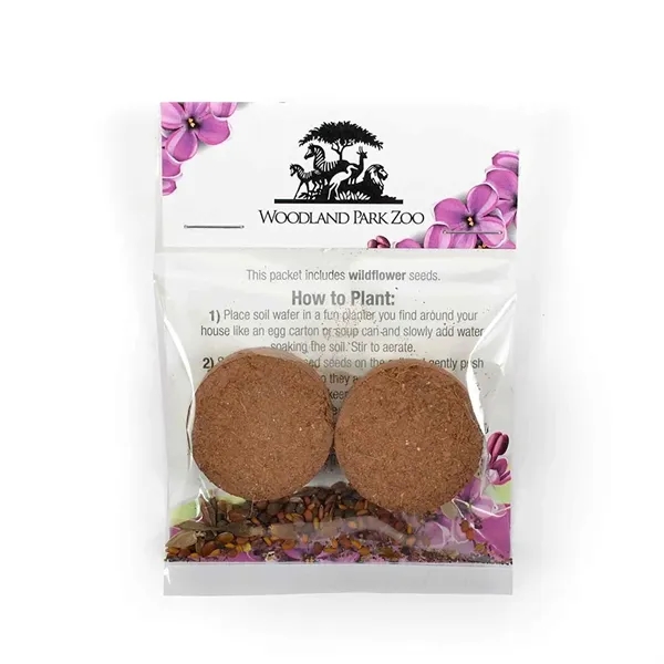 DIY planter kit with a seed packet, soil, and branded backer... from ASI 40646 Bloomin Promotions / Bloomin' Promotions™