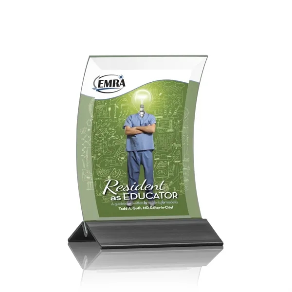 The elegant smoked shade of the black curved starfire is held... from ASI 84592 St Regis Group / St Regis