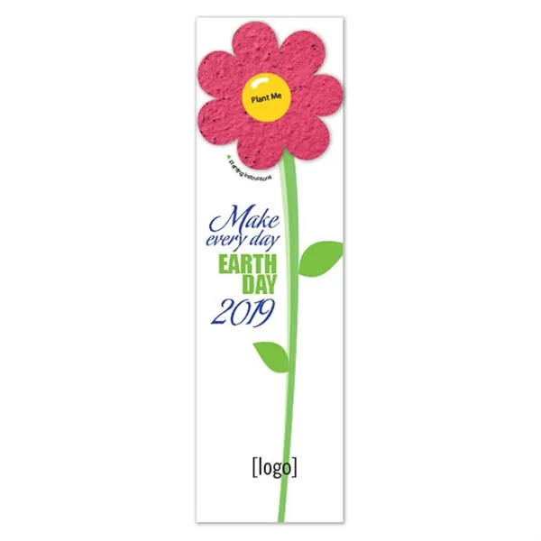 Recycled cardstock bookmark with plantable shape.... from ASI 40646 Bloomin Promotions / Bloomin' Promotions™