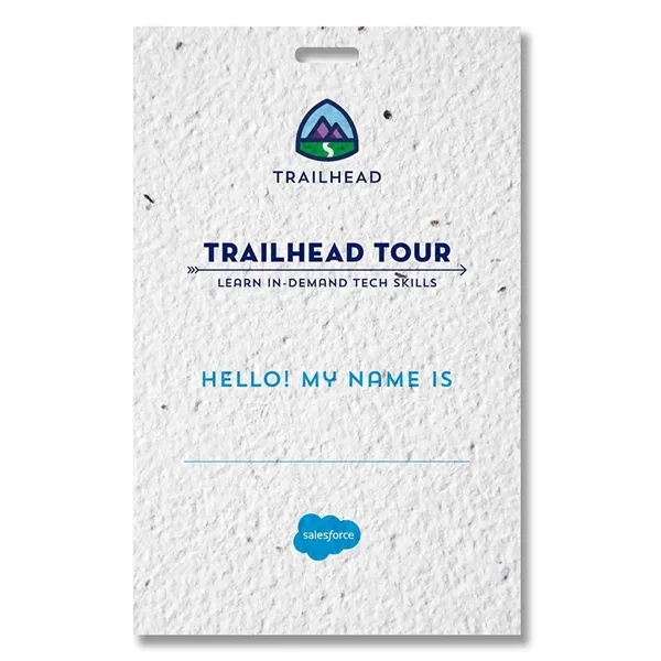 Seed paper name tags and event badges, earth friendly.... from ASI 40646 Bloomin Promotions / Bloomin' Promotions™