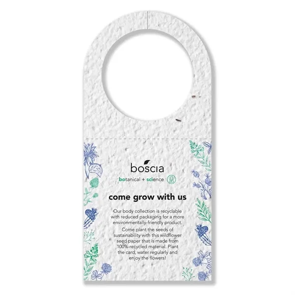 Seed paper bottle necker, fully plantable.... from ASI 40646 Bloomin Promotions / Bloomin' Promotions™